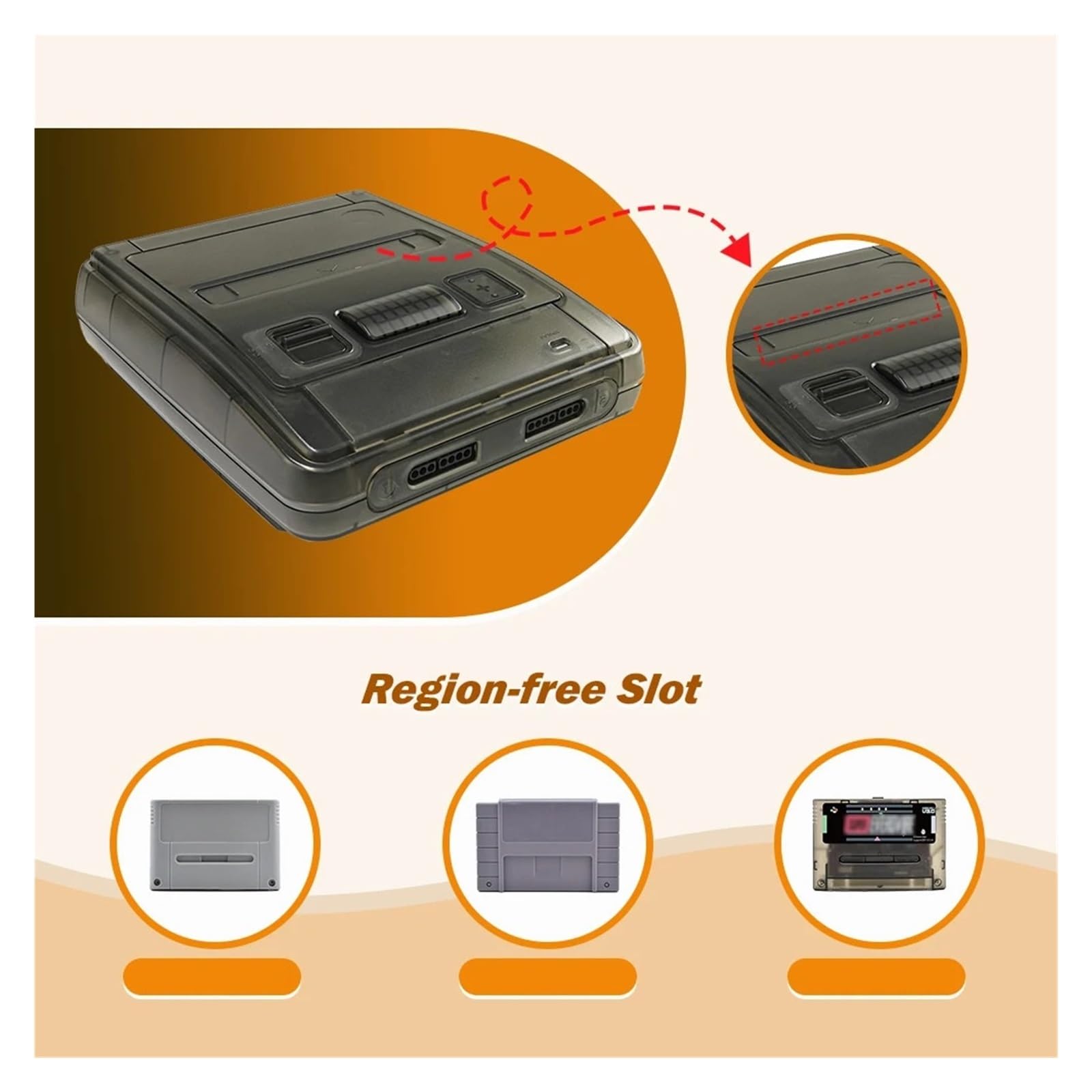 Etui Zastępcze Do Konsoli Do Gier Przezroczyste Pudełko - Kompatybilny Z Super Famicom - Kompatybilny Z Bitfunx - Przezroczyste Pudełko Do Konsol Do Gier(TRN Purple)
