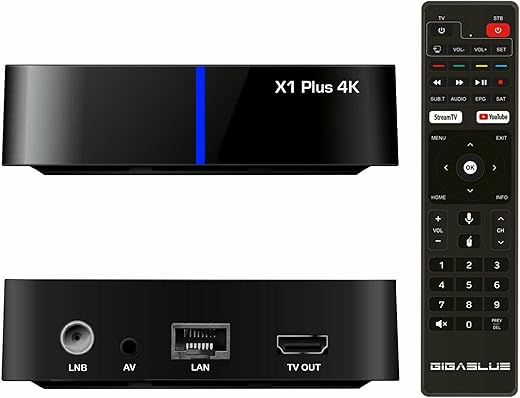 GigaBlue UHD X1 Plus 4K Android TV Receiver