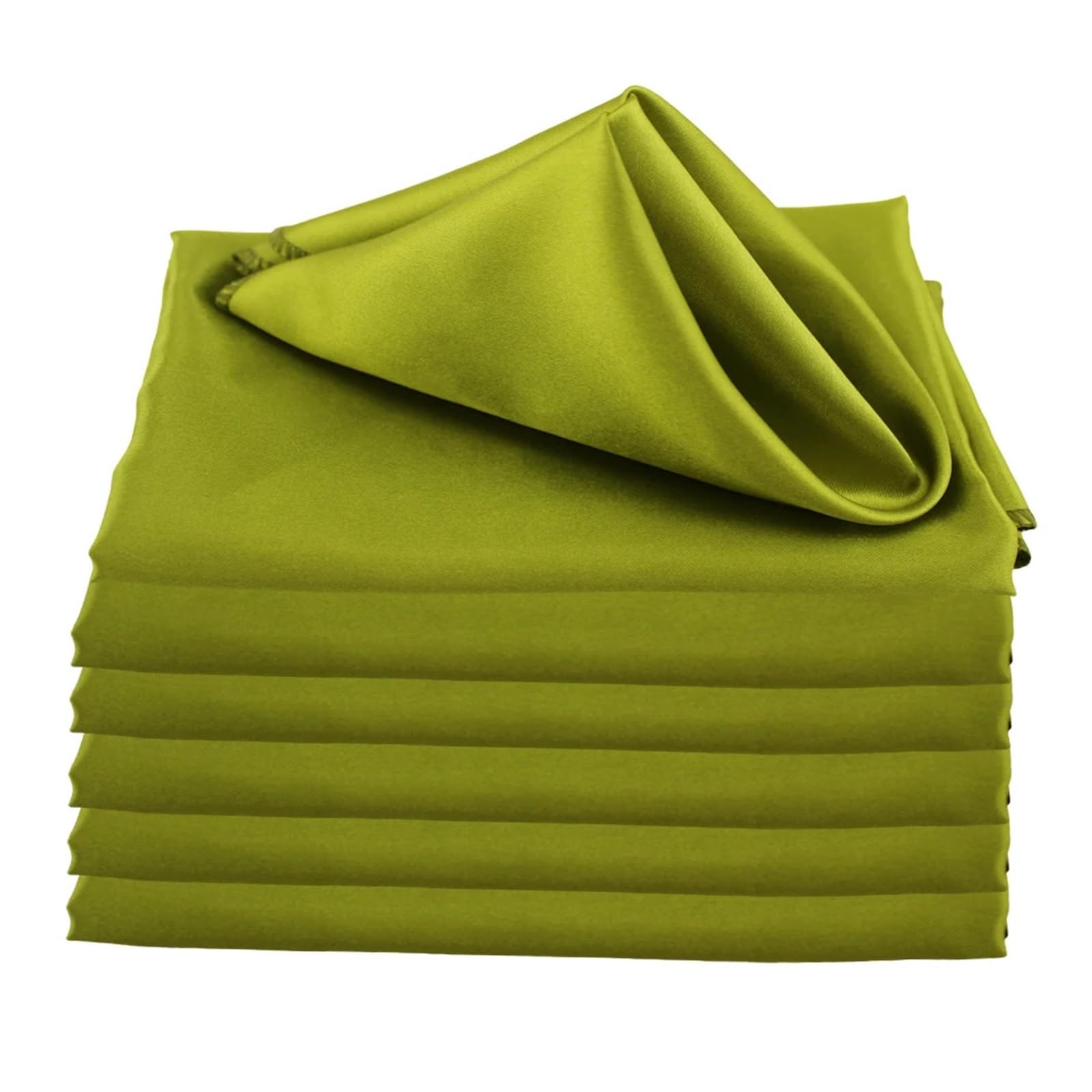 Niusabou Green Cloth Dinner Table Napkins, Satin Dinner Napkins 30Pcs Multicolor