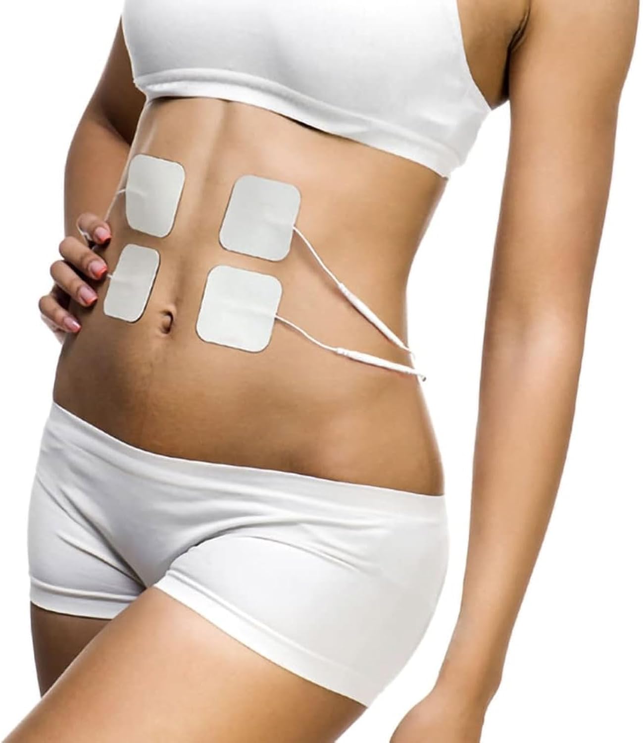 Electrode placement for abdominal muscles