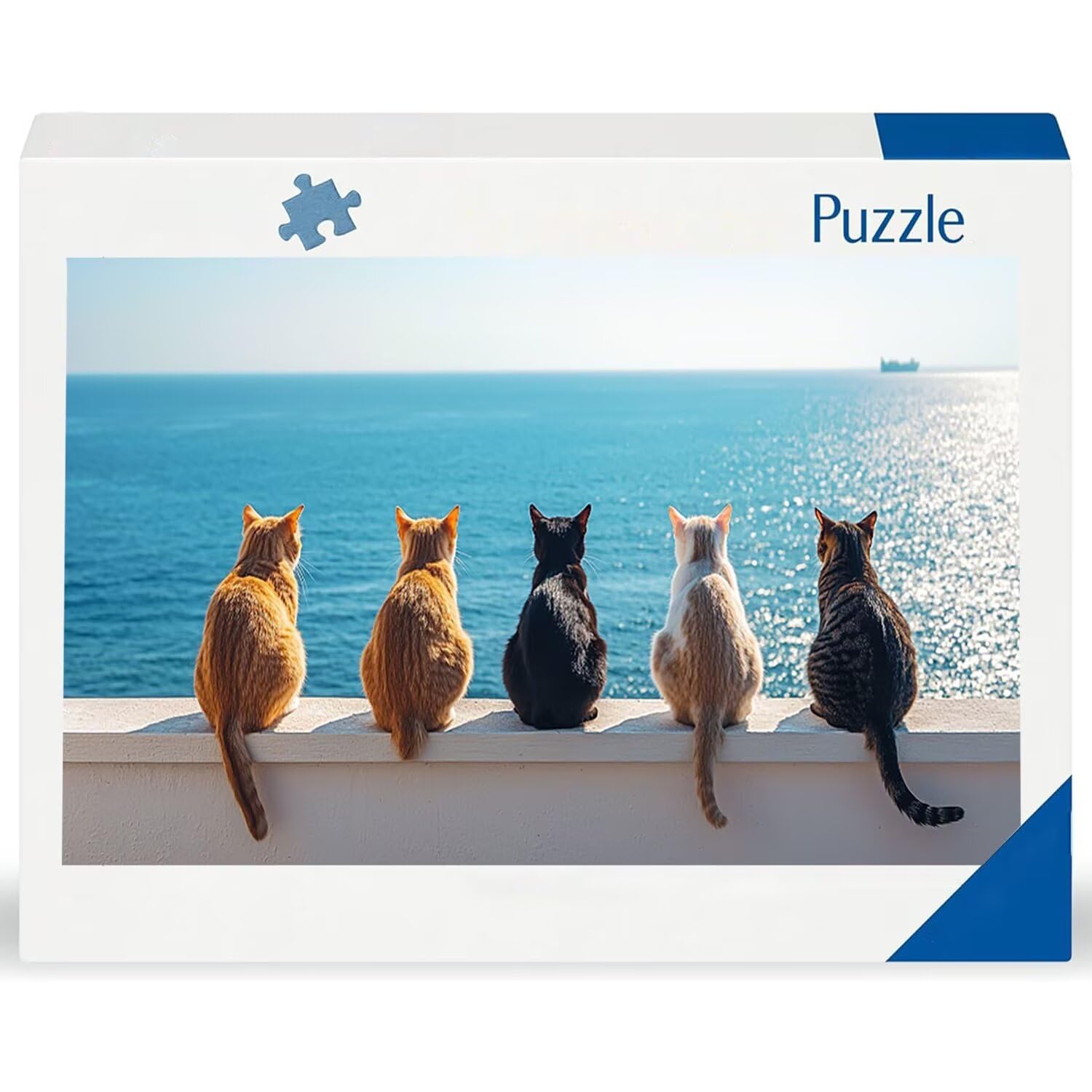 Puzzle de Madera para Adultos 1312 Piezas - El océano de los Gatos, Obra de Arte de Juego de Rompecabezas para Adultos, Puzzle de Impresión de Alta Definición, Pasatiempo Creativo Regalo b-657