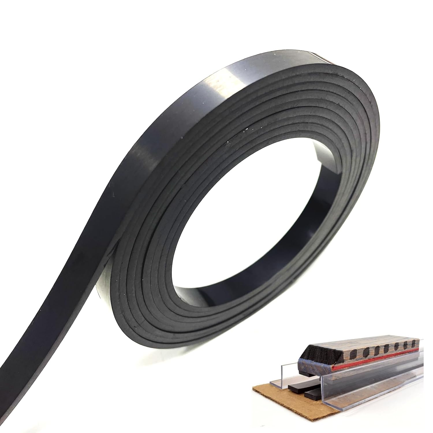 Monopolar Magnetic Strip 1/2" for Maglev Train Science Project Kit,Thickness 0.12 Inches (Length 100 feet for Classroom)