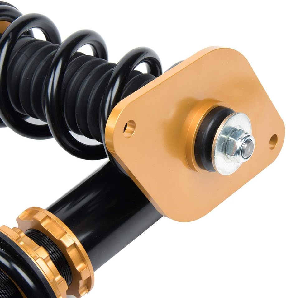 Coilover Struts Spring Shocks Adjustable Height Coilovers Suspension Struts Coil Spring Shocks and Struts Full Set Kits ECCPP Fit for 2001-2005 for Nissan Almera /2000-2006 for Nissan Sentra