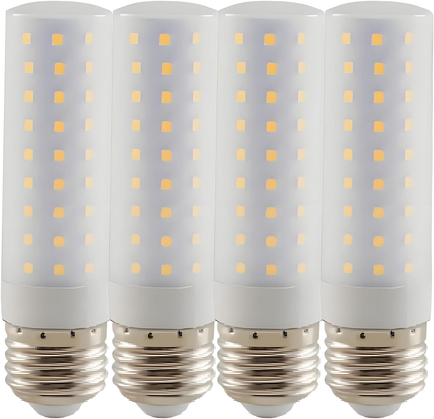 E27 LED Corn Light Bulb 15W, 150W Halogen Bulbs Equivalent, Warm White 3000K 1500LM, Screw Fitting LED for Ceiling Bulbs, Wall Lamp, Desk Lamp, 85-265V, Not Dimmable, Pack of 4