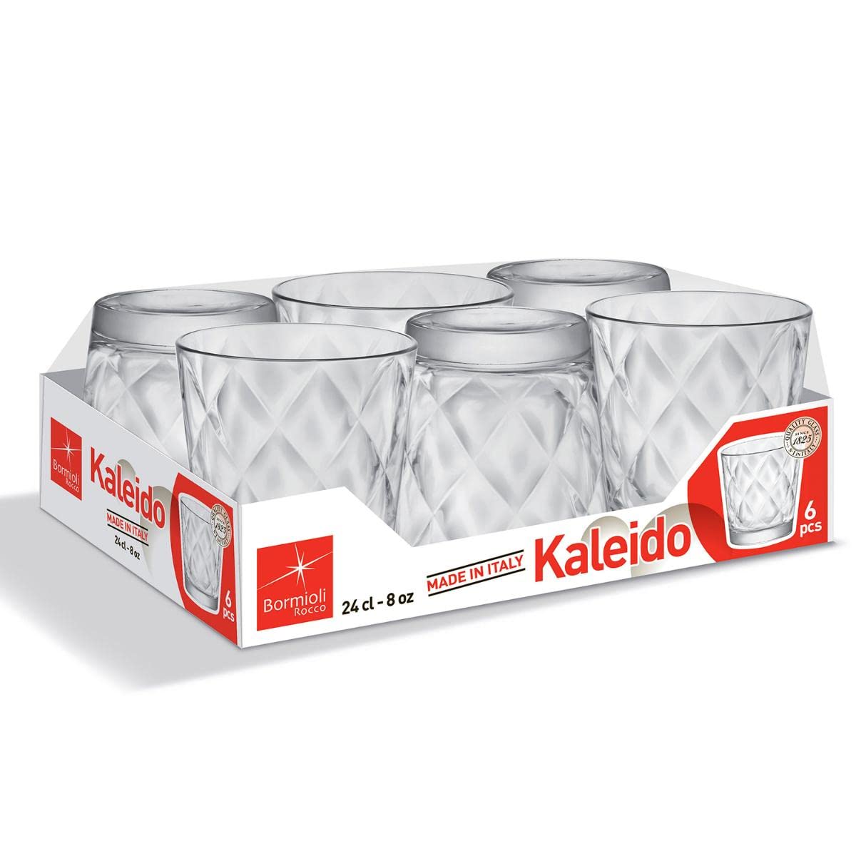 Bormioli Szklanka do Wody, Inne, Przezroczysty, 24 cl x 6