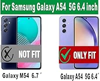 Vista 2 de Folmeikat Funda para Samsung Galaxy A54 5G, absorción de golpes, flexible, transparente, de goma TPU, funda protectora para teléfono celular Galaxy