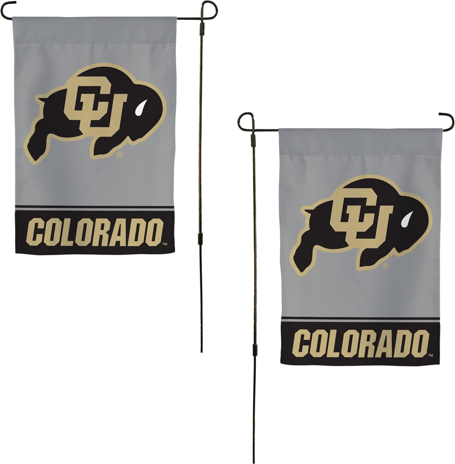 Desert Cactus University of Colorado UC Garden Flag – 19 x 12 inch Colorado Buffaloes Banner, For Outdoor Display and Events (Design B)