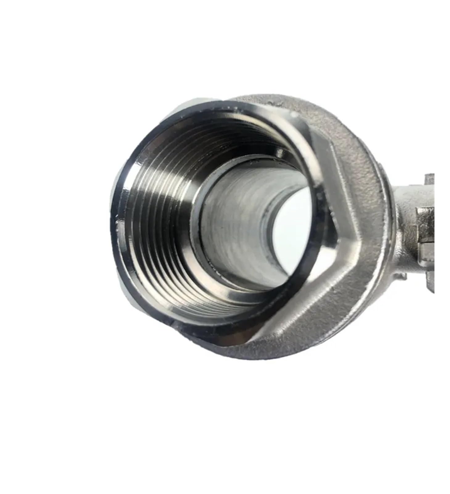 1 PCS hembra recta dos piezas puertos completos válvula de bola de acero inoxidable 304(DN40)