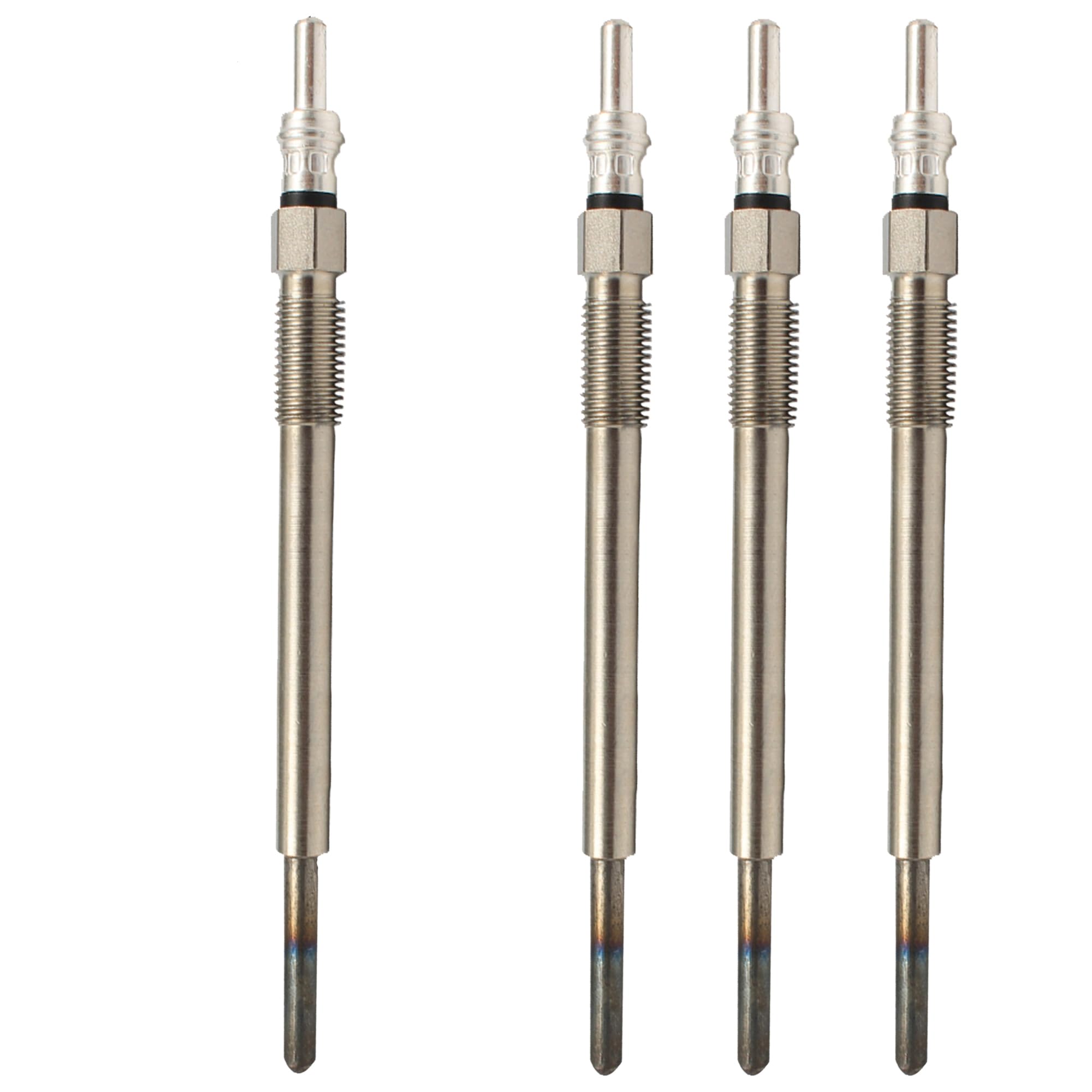 (Lot de 4) Bougie de préchauffage 1,4 hdi 1,6 Jtd TDCi pour Berlingo C1 C2 C3 C4 Picasso C5 Jumpy Xsara Picasso Scudo C-Max Fusion Fiesta Focus Cooper D 107 206 207 307 308 407 Partner C30 S40 V50 V70