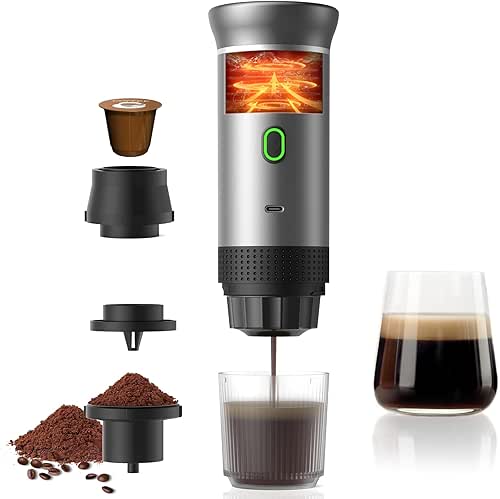 Zcyge Portable Coffee Maker Espresso Machine, Travel Espresso Maker, Cafetera