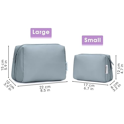 Miniatura 95 de Narwey Cute Cheetah Makeup Bag Travel Cosmetic Bag Organizer Toiletry Bag Make Up Bags with Compartments for Women Girls (Large, Black Leopard)