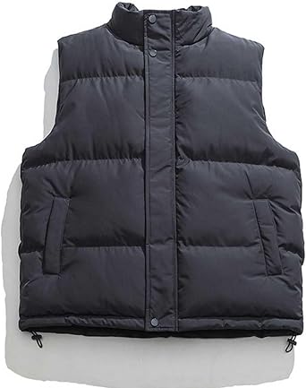 Puffer Vest for Men Lightweight Quilted Vest Sleeveless Down Jacket Warm Zip Up Vests with Pockets