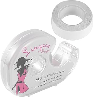 [Tofficu] 衣類用粘着テープ 両面テープ 2個セット 肌に優しい低刺激性 ドレス パーティー用 女性必需品 5m巻