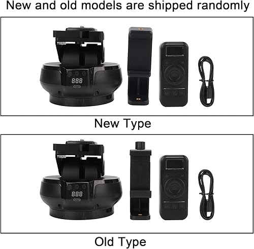Miniatura 7 de YT1200 Cabezal de inclinación panorámica motorizado, cabezal de trípode motorizado de video panorámico de 360 grados, con control remoto, para DSLR,