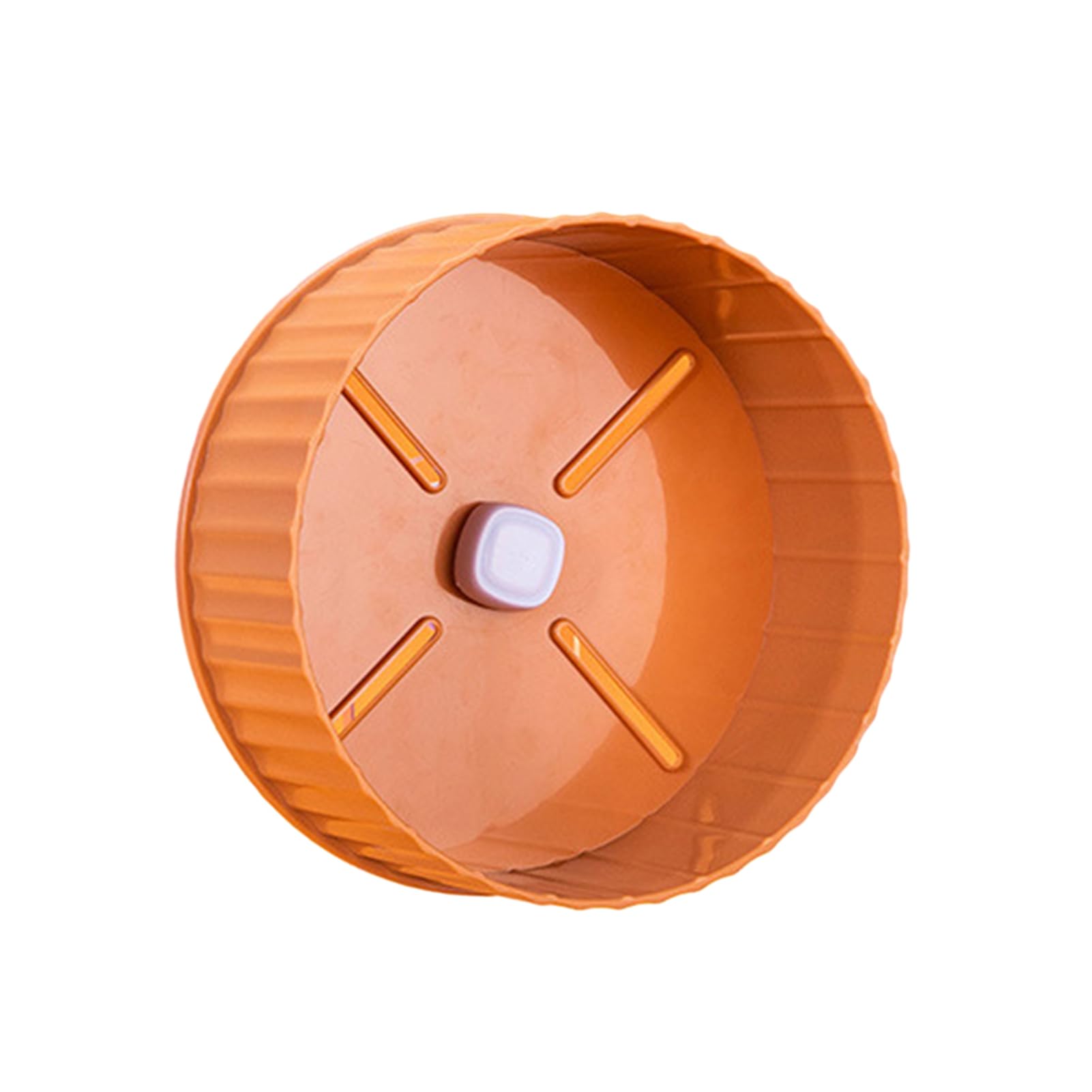Haloppe Soporte de rueda de hámster montable pequeña para correr, ejercicio silencioso de animales para jaula, fácil de instalar, naranja, S