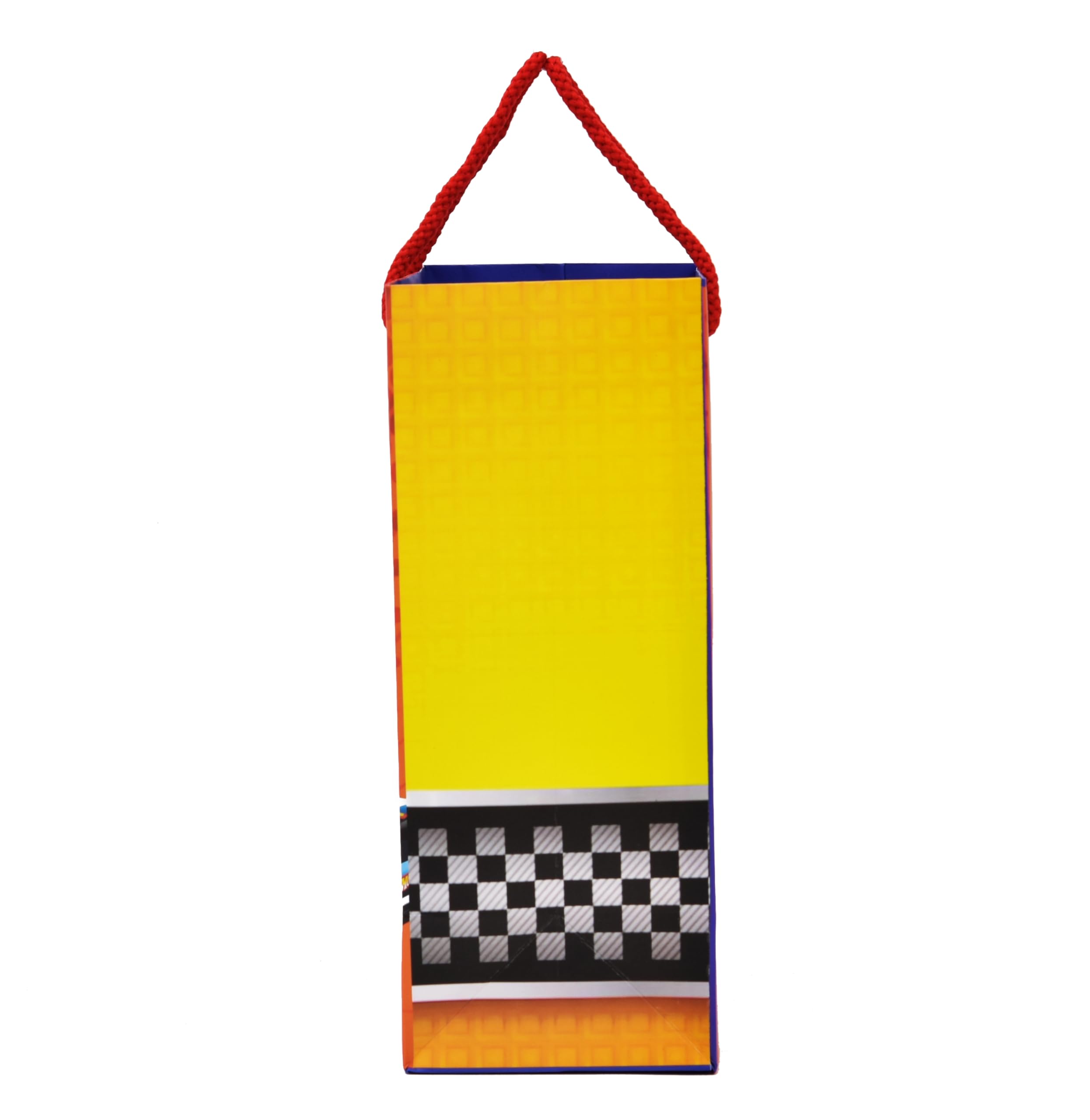 PPJ - Lot de 10 sacs de transport en papier pour fête de remerciement (thème voitures) - 25,4 x 20,3 x 10,2 cm - Multicolore
