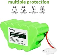 Vista 5 de XBT1106 Battery Replacement for Shark SV1106 SV1107 SV1100 SV1112 Freestyle Rotator Cordless Stick Vacuum Cleaner, 14.4V 3.5Ah Ni-Mh Shark