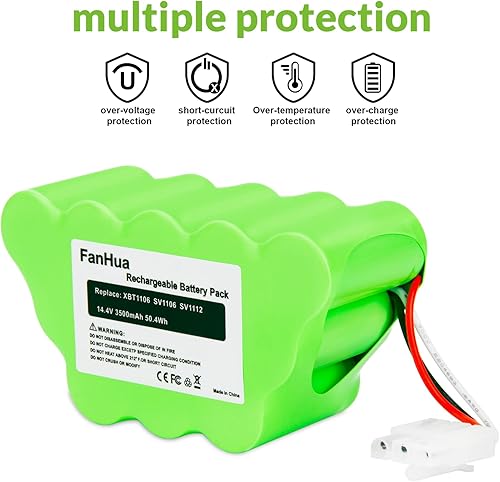 Miniatura 5 de XBT1106 Reemplazo de batería para aspiradora Shark SV1106 SV1107 SV1100 SV1112 Freestyle Rotator inalámbrico, 14.4V 3.5Ah Ni-Mh Shark Baterías