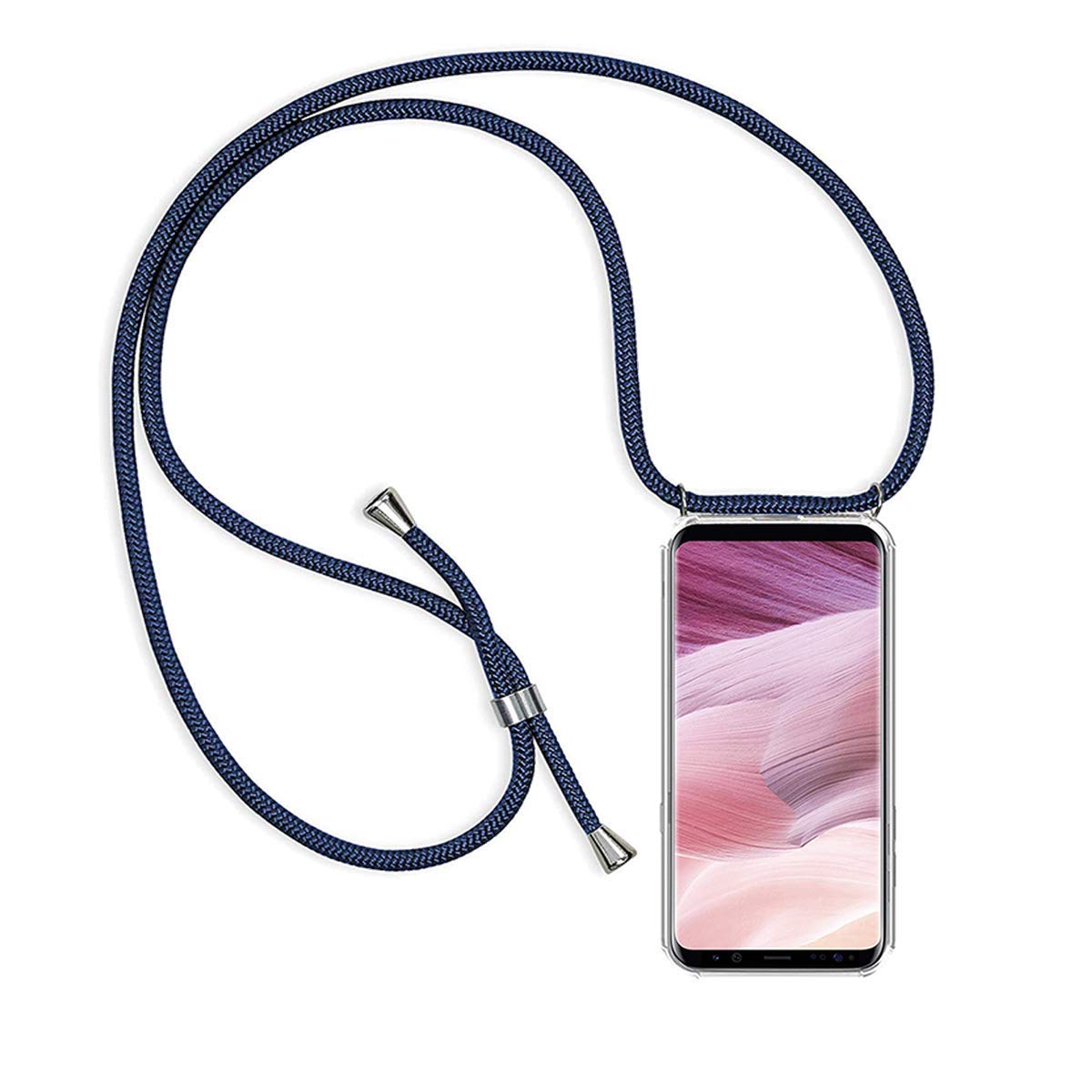 Nero 2019 XTCASE Custodia con Cordino per Huawei P Smart Cover con Collana Pract