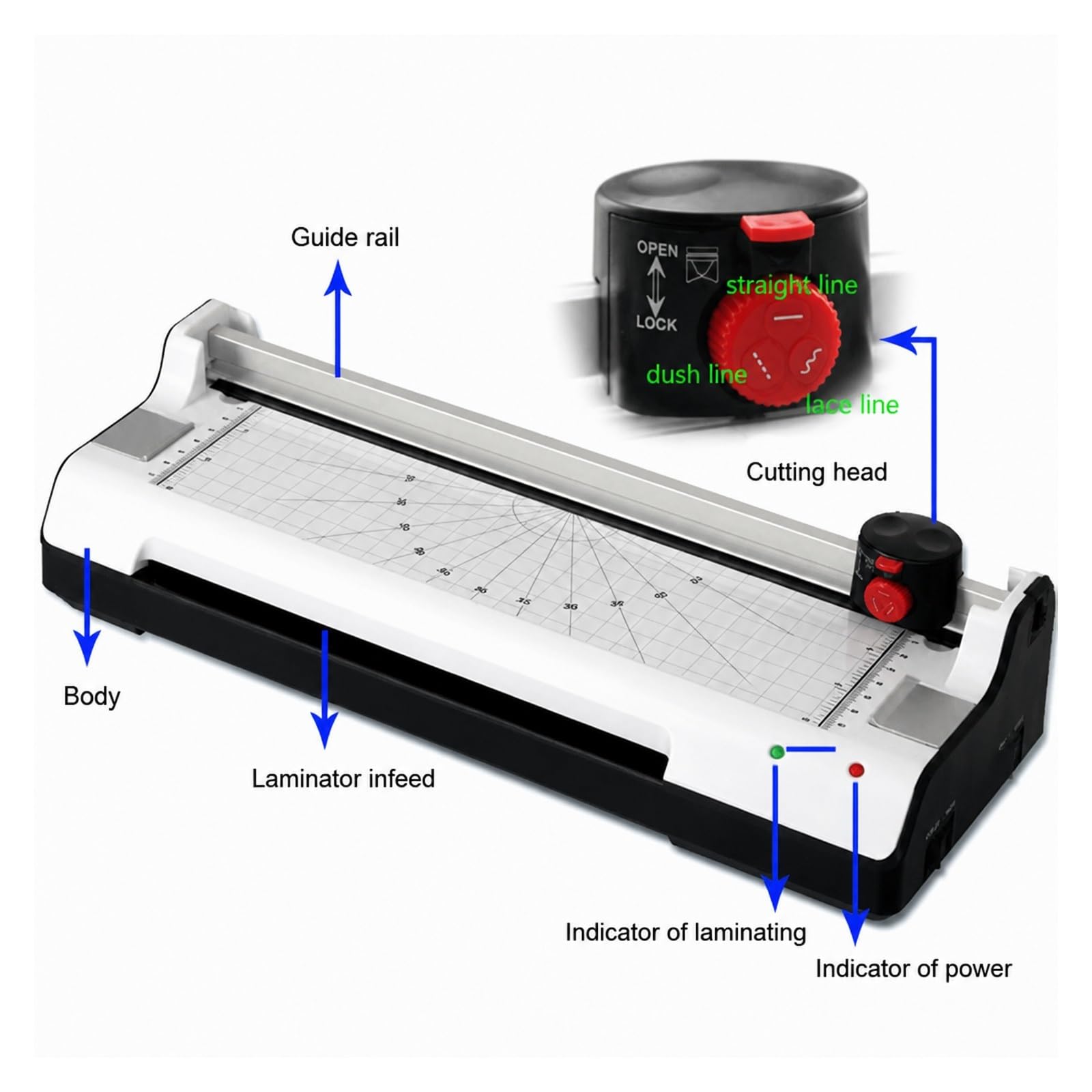 Laminiergerät, YE288 A4-Laminiergerät für Zuhause,Büro | Heiß Und Kalt, 220 V–240 V, 265 W/130 W, 230 Mm Breite, 0,5 Mm Maximale Dicke