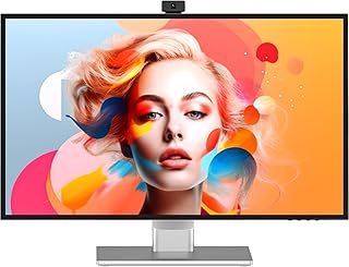 INNOCN 27" 4K Monitor Touchscreen Quantum Dot IPS HDR400 USB Type-C Computer Display, Graphic Monitor, Inbuilt Webcam with Mic, HDMI, DP, Speakers, Adjustable Stand, Active Pen Support - 27P1U PRO