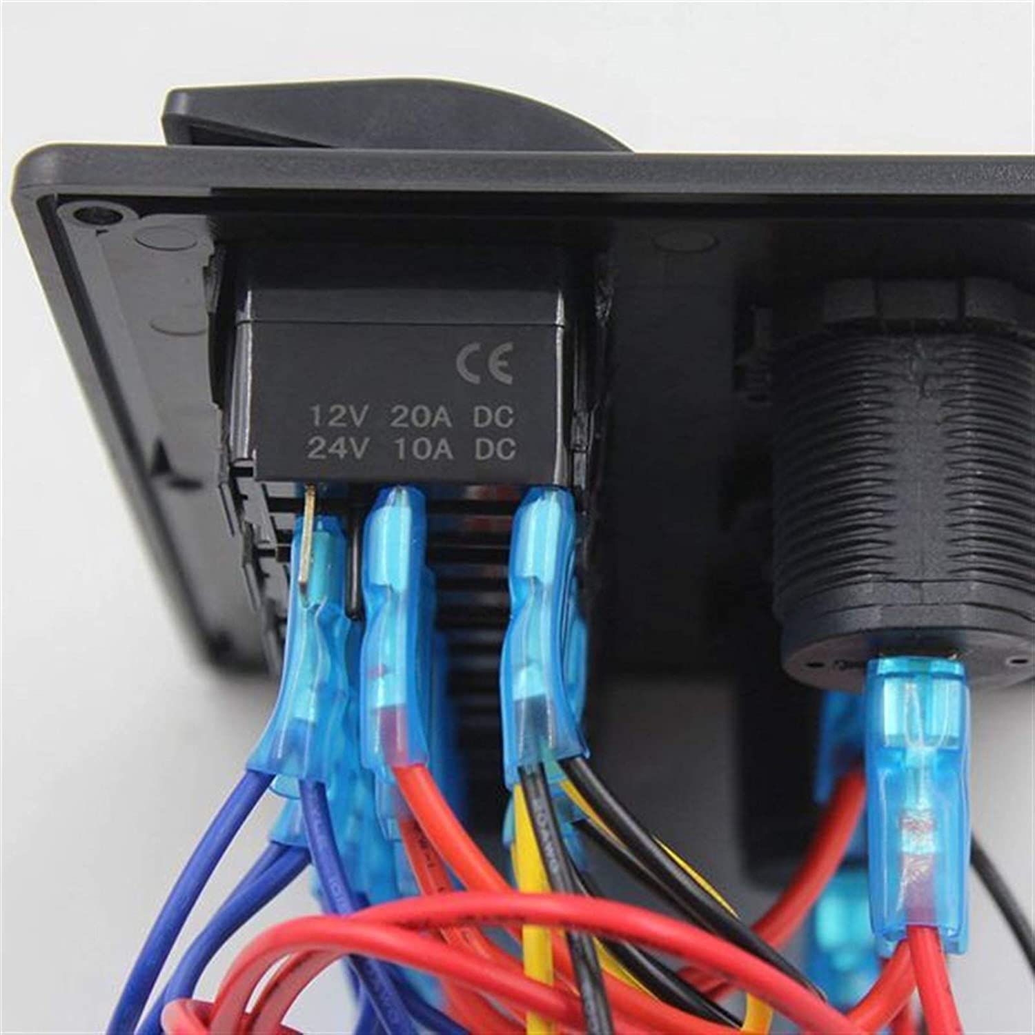 Pannello Interruttori 6 Vie Con Voltmetro | Impermeabile LED | Per Barche, Auto, Camper - Foto 6