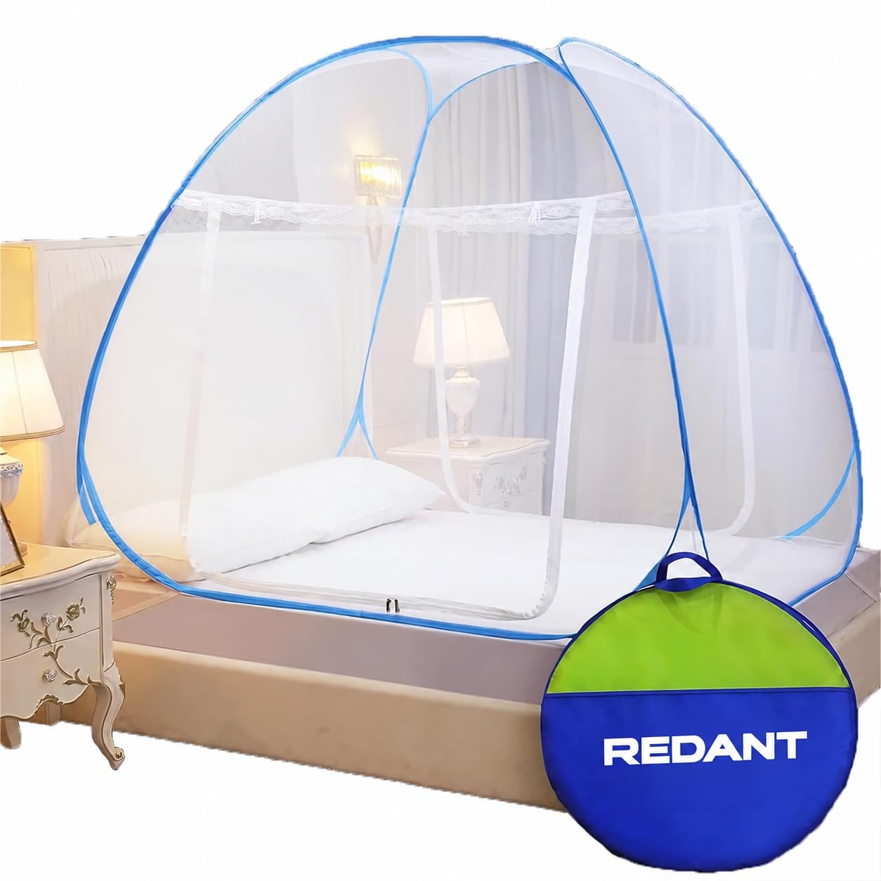 REDANT King Size Mosquito Net - Foldable & Durable -1 REDANT King Size Mosquito Net - Foldable & Durable -1