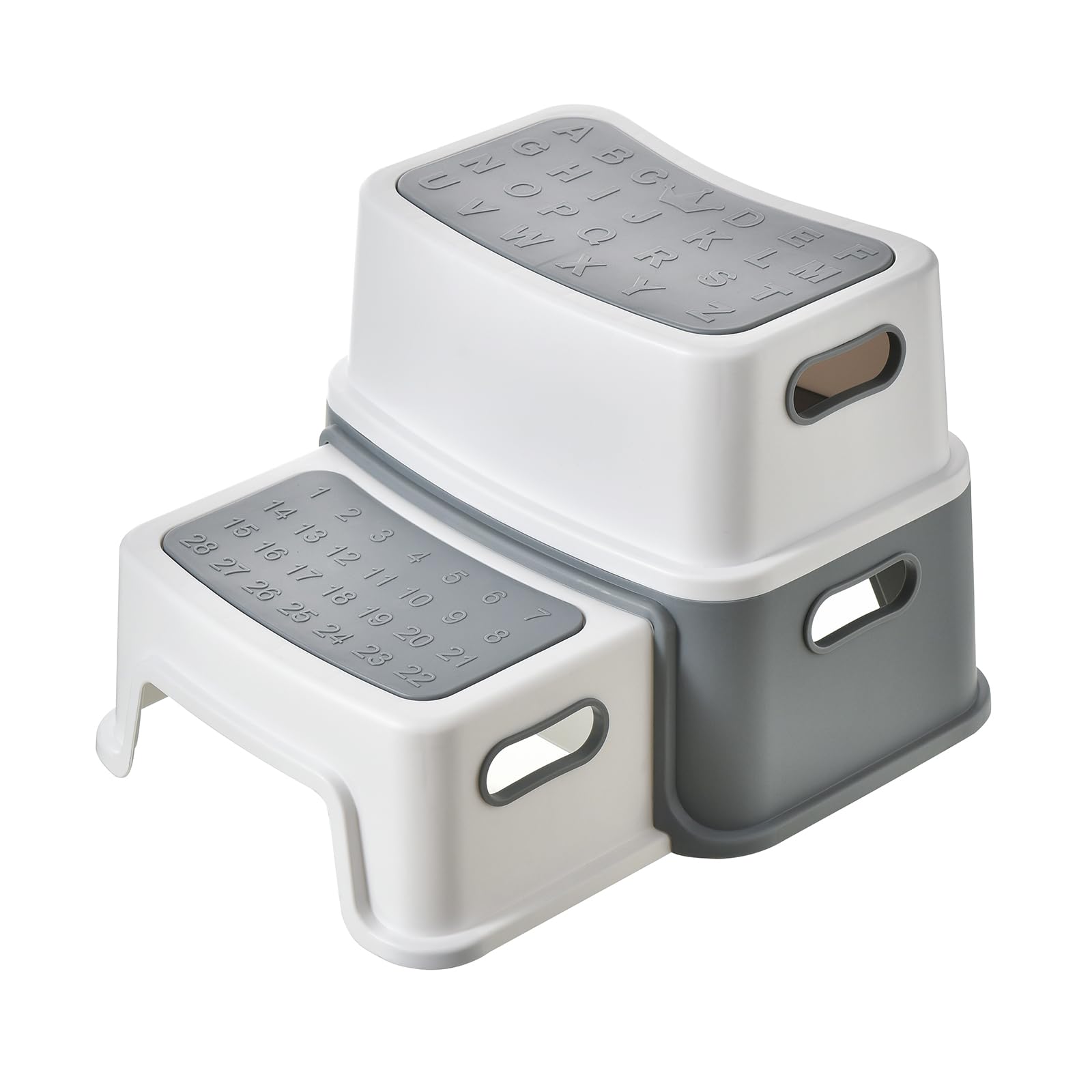 2 Step Stool For Kids,Anti-Slip Sturdy Toddler Step Stool For Bathroom,Toddler Step Stool For Potty Training, With Latawon