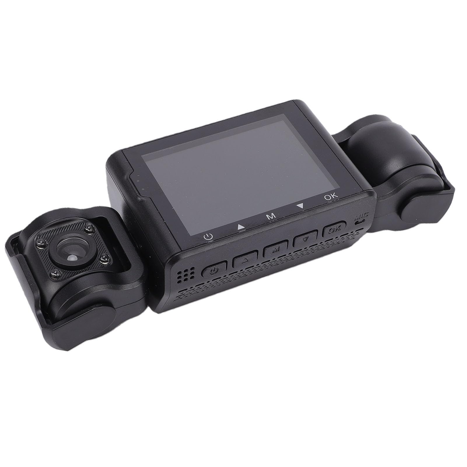 Cocoarm Telecamera da Cruscotto 4 1080P con Copertura a 360 Gradi e | Design a 4 Lenti, Batteria da 150mAh, Schermo da 2,4 Pollici, Supporta Scheda Fino a 64GB, Installazione facile.