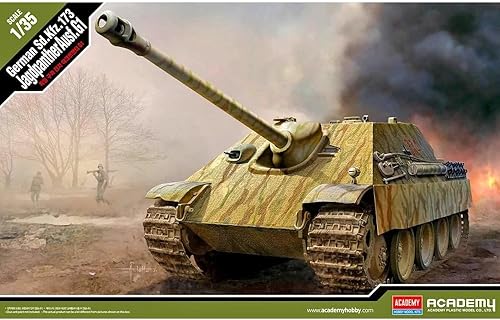 Academy 13539 135 Destructor de tanques pesados alemán Jagtpanter G1 Modelo de plástico