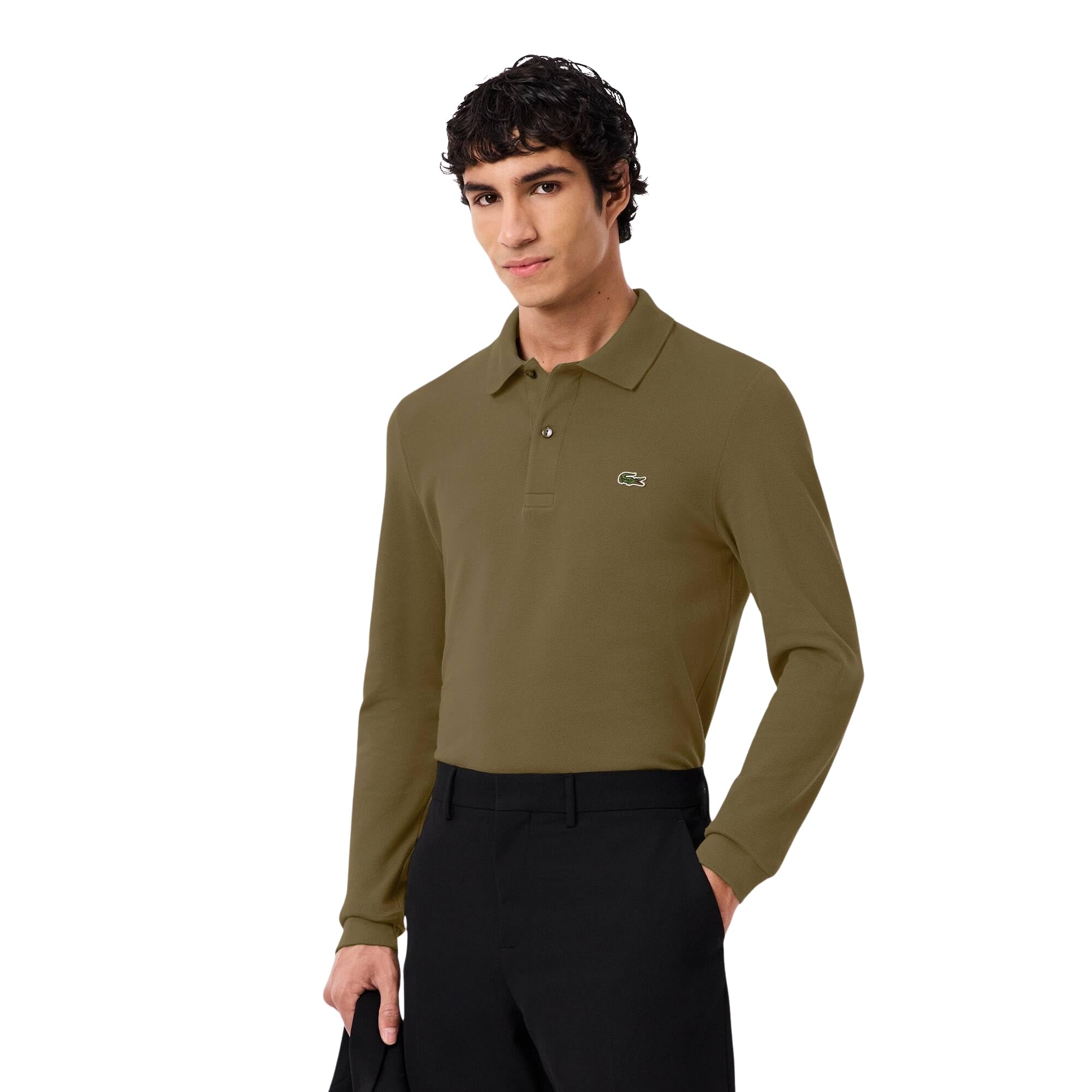 Slim Fit L.12.12 Long Sleeved Polo Shirt