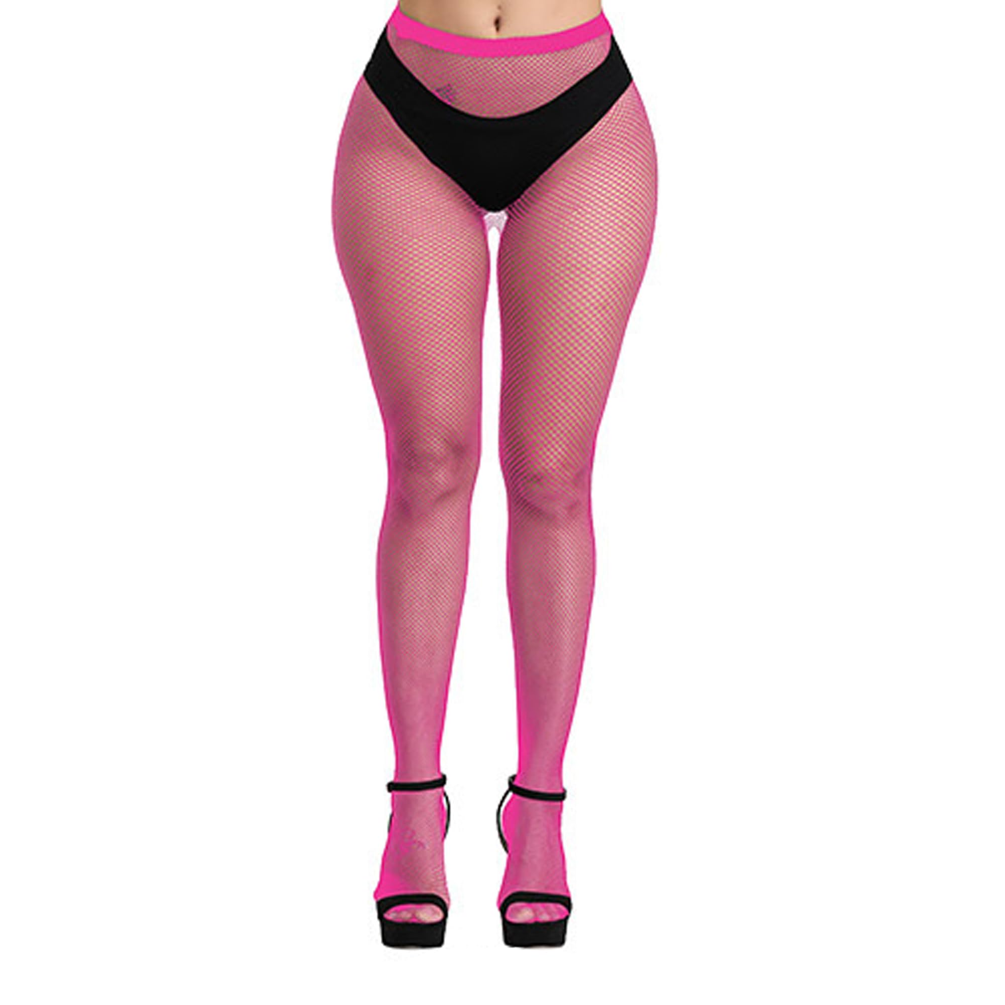 Bestjybt Womens Fishnet Tights High Waist Mesh Fish Net Stockings Pantyhose