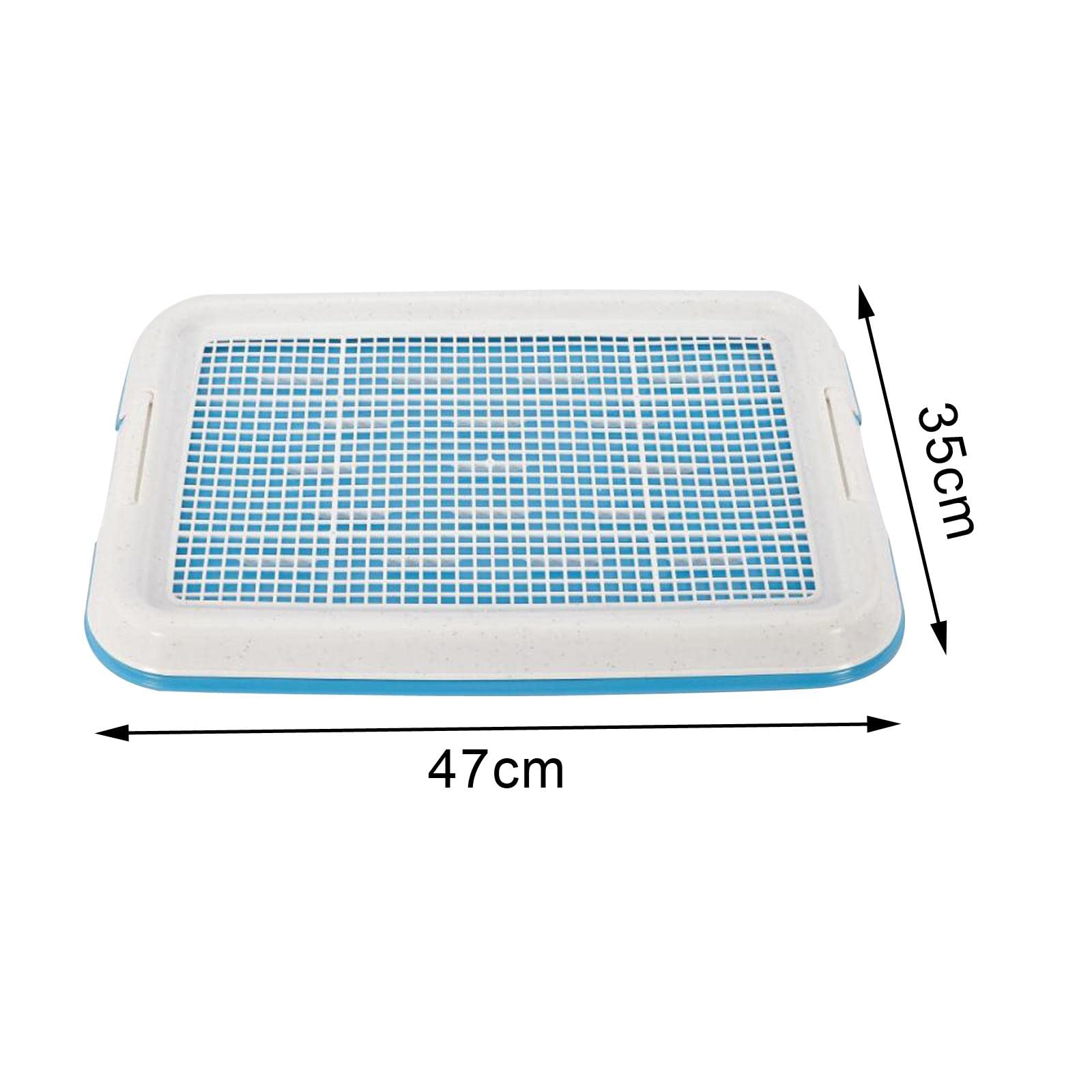 Chien Pot Toilette Formation Plateau Maille Pot Formation Plateau Chiot Pipi Support Coussin Pot entraîneur pour Chiots, Bleu