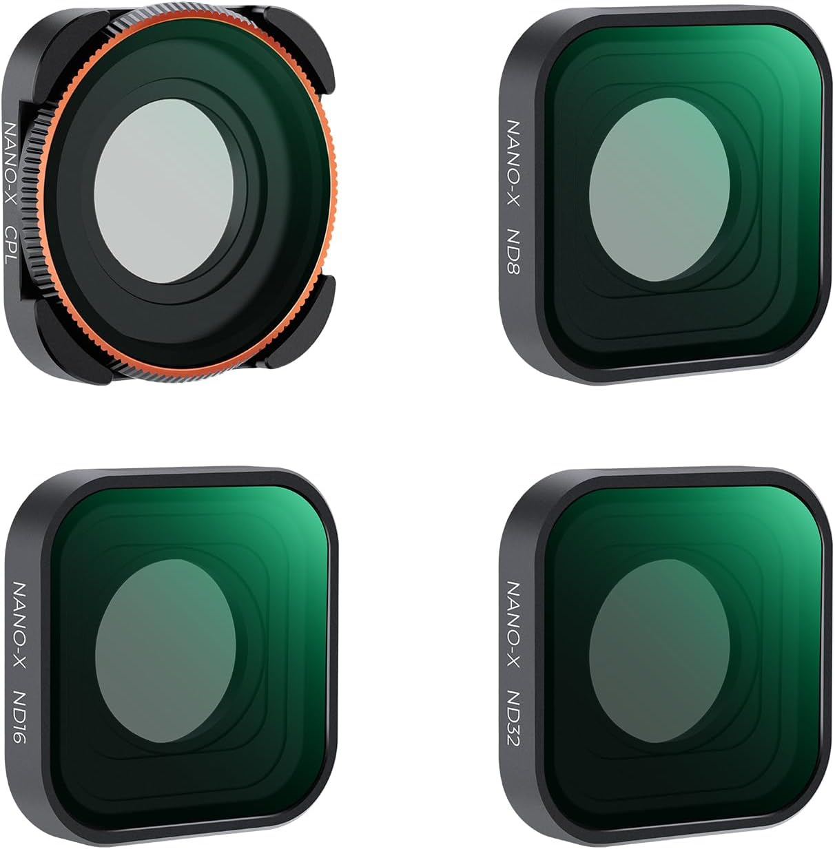 K&F CONCEPT ND CPL Filter Set Compatible with GoPro Hero 13 Black,4Pack ND8 ND16 ND32 CPL Neutral Density Polarizer Lens Filter Kit for Go Pro Hero 12/11/10/9 Black,Action Camera Accessories