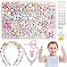 Produktbild Perlen Zum Auffädeln Kinder, DIY Armbänder Set,DIY Perlenschmuck Selber Machen Kinder,Freundschaftsarmbänder Halsketten,Bunte Perlen Schmuck Basteln Mädchen Kinder,24 Farben