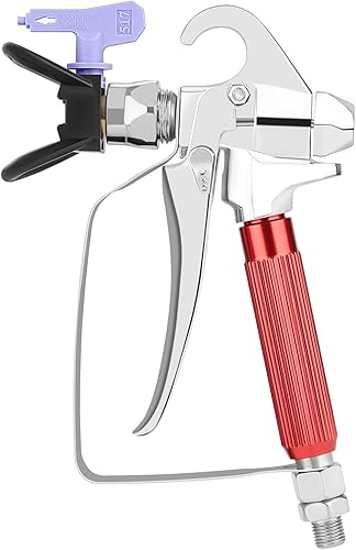 PHALANX - Pistola pulverizadora de pintura sin aire PSG517 con puntas de boquilla, alta presión de 3600 PSI, punta de 0.017 pulgadas, se adapta a la