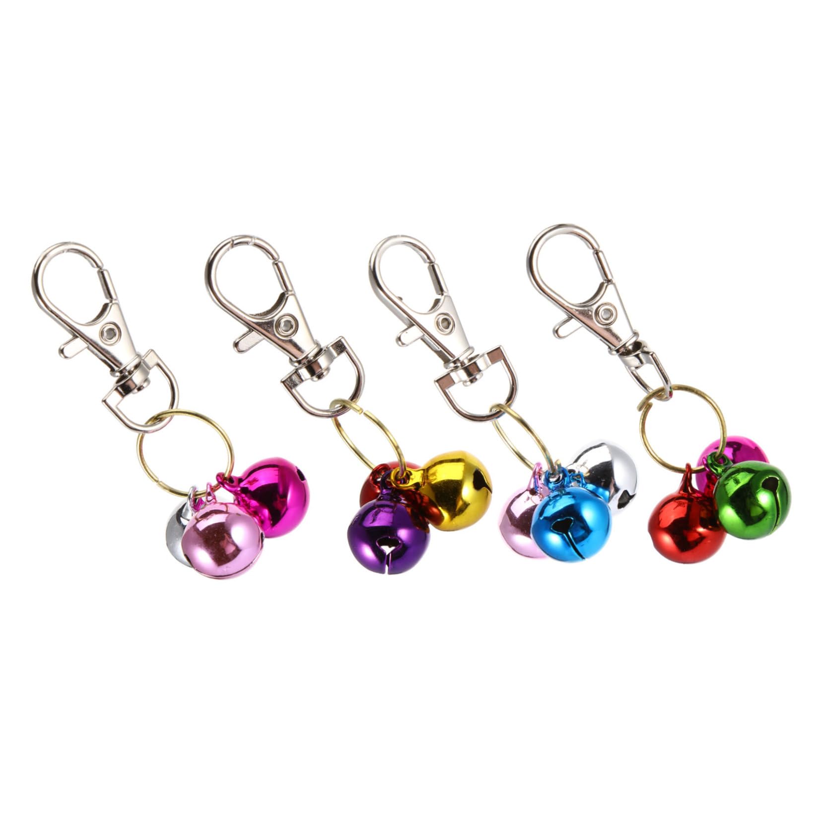 FONDOTIN Crisp Ringtone Pet Bells Metal Material Cat Pendant Bells Pet Training Charm Random Color