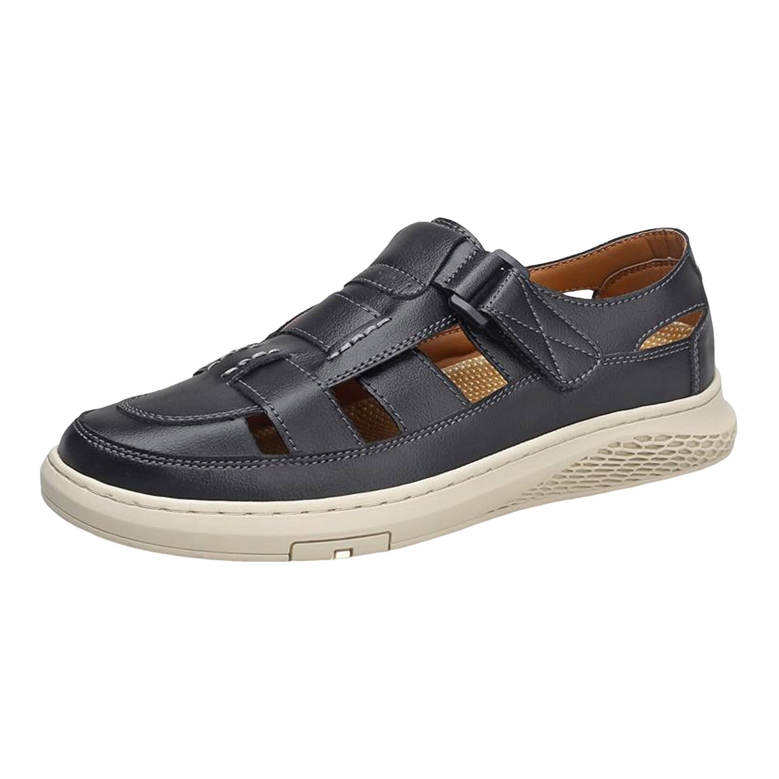 Scarpe basse ortopediche da uomo, casual, con plateau, scarpe estive, traspiranti, per il tempo libero, comode e leggere, sandali da trekking, per vacanze, spiaggia, scarpe estive