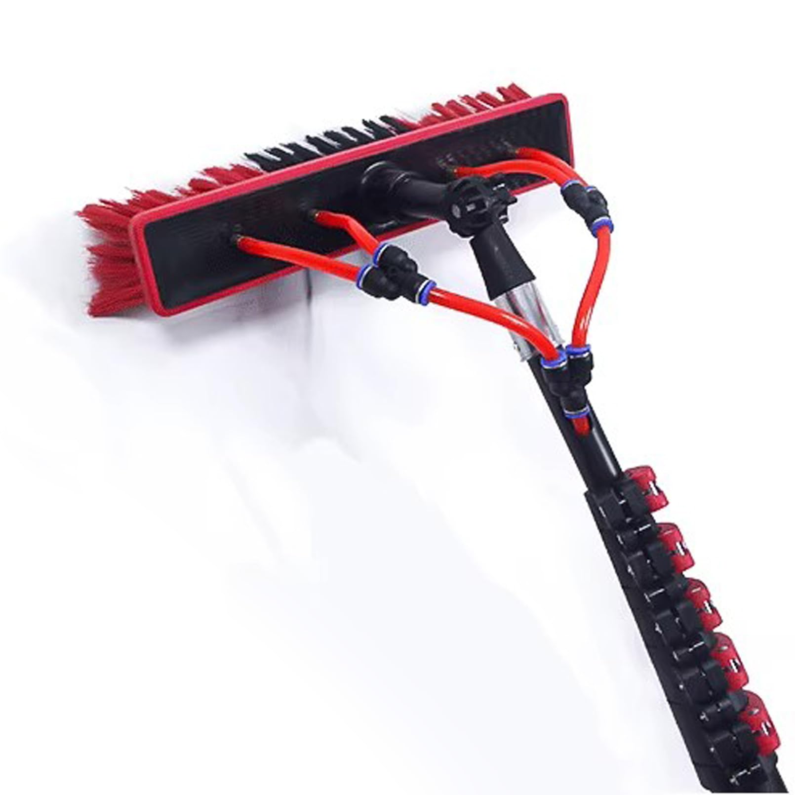 Brosse panneau solaire à eau réglable pour laver le toit en verre en hauteur sans échelle