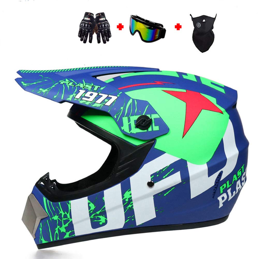 Buy LXHG DOT Approved Dirt Bike Helmet for Youth, Full Face Teenage
