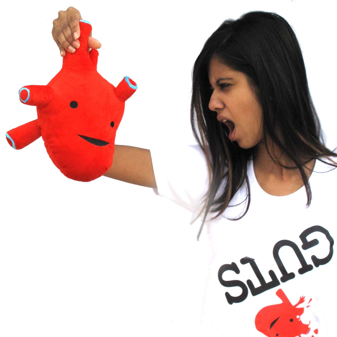 anatomical heart plush