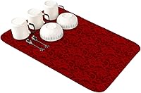 Vista 19 de Thanksgiving Fall Dish Drying Mat for Kitchen Counter, Absorbent Quick Dry Dish Dry Placemats, Countertop Dishes Drainer Mats Drying Pad Non Slip