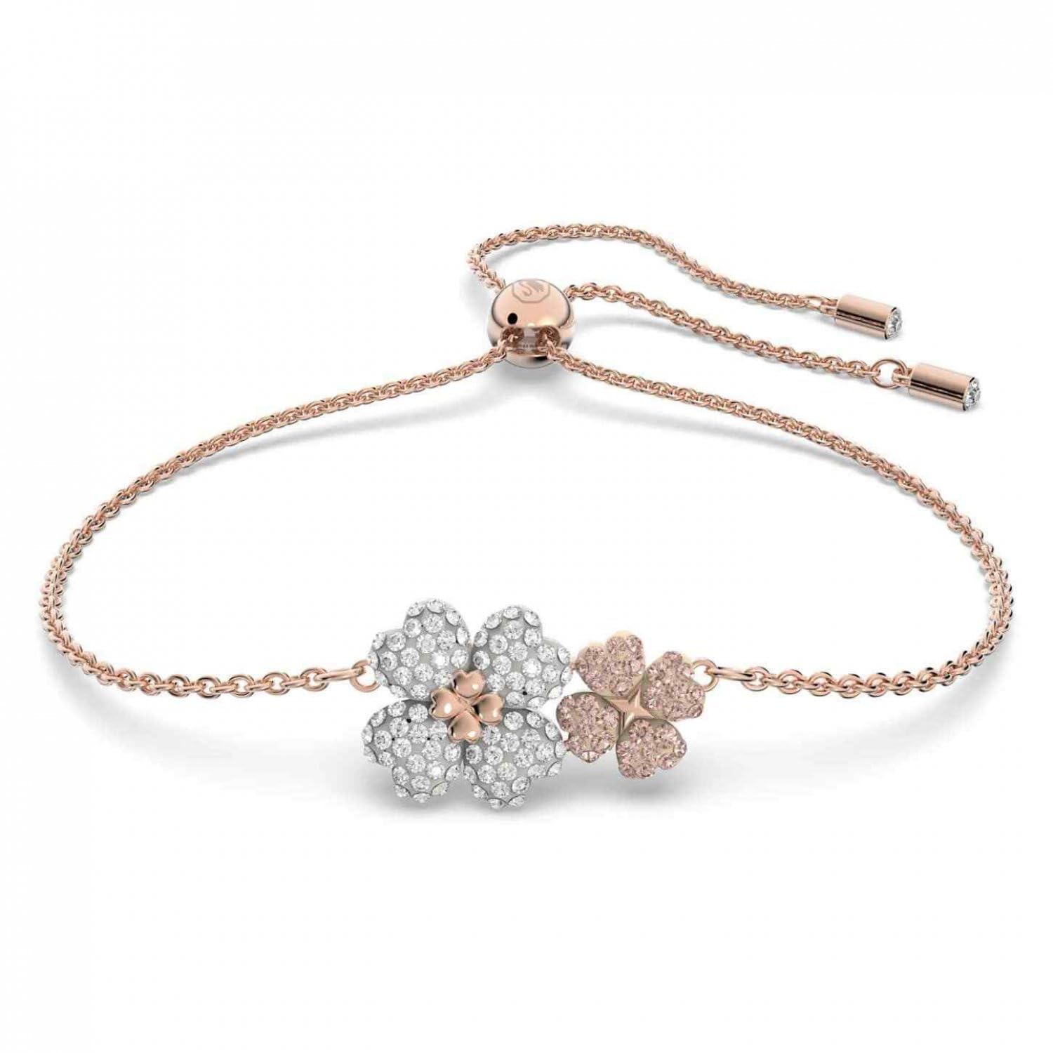 Swarovski Womens Bracelets, Pink Rose Gold, Medium