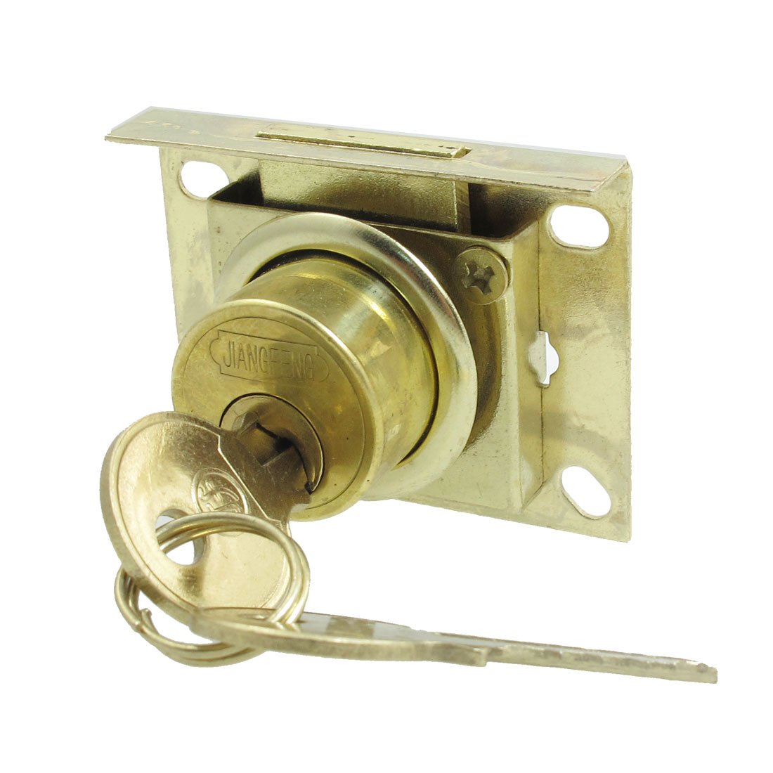 Uxcell Gold Sourcingmap Cabinet Security Tone Metal 0.8" Cylinder Drawer Lock W 2 Keys