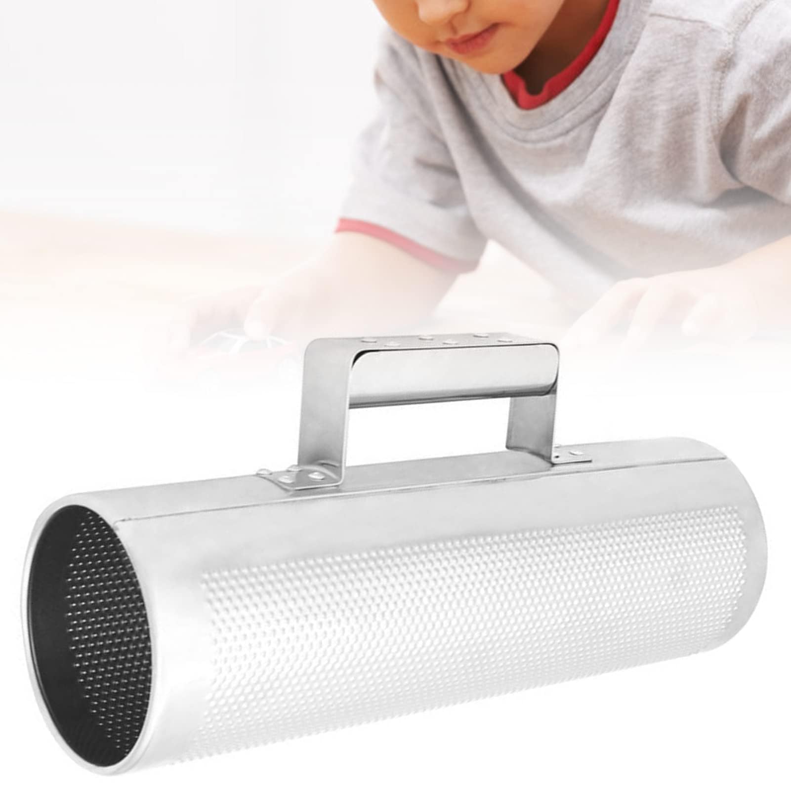 Instrumento de Percusión Guiro Shaker, Herramienta de Instrumentos Musicales Guiro de Acero Inoxidable con Raspador para Actuaciones en Vivo
