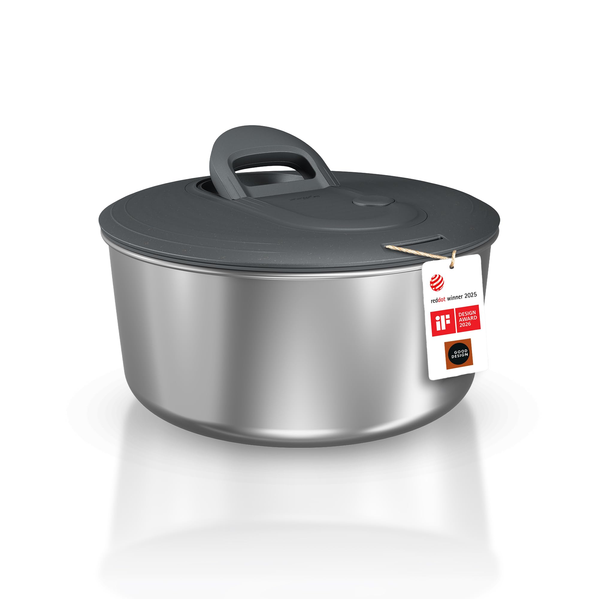 Zyliss Easy Spin Salatschleuder Klein, 3.5L, Mit Seilzug, Salatschüssel mit Deckel
