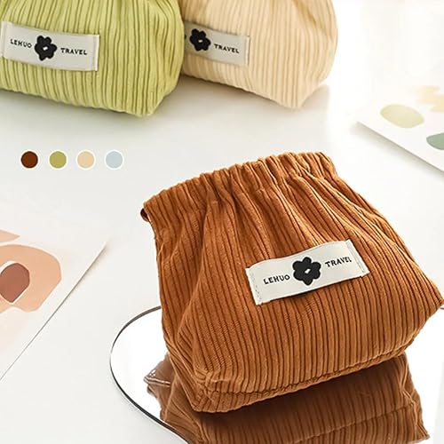 Miniatura 2 de Organizador elástico de pana para el cabello, organizador de pana, bolsa de pana para lápiz labial, bolsa de almacenamiento elástica de pana, bolsa