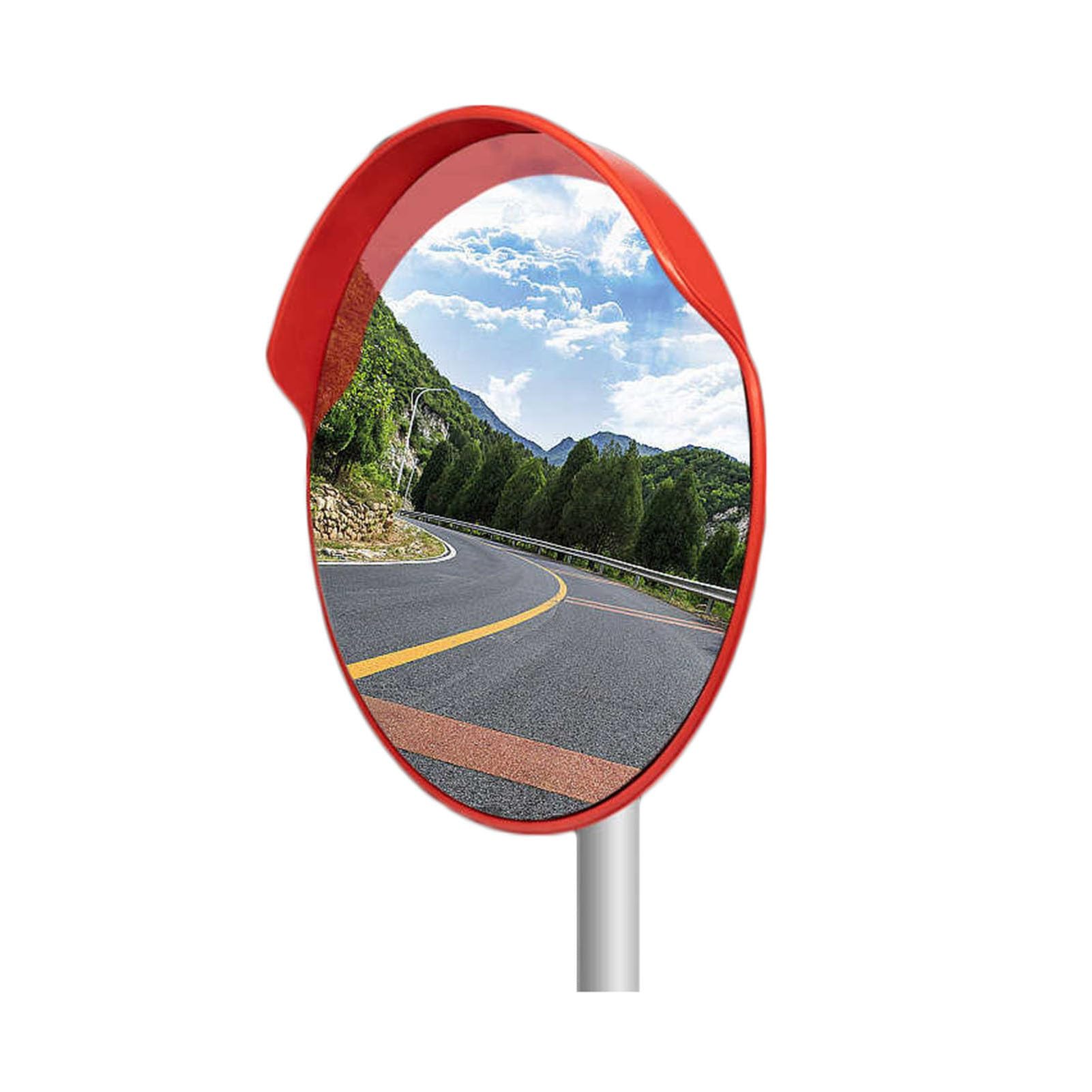 Espejo Convexo De Ángulo Ajustable,Espejo De Seguridad Curvo De Gran Angular For Punto Ciego,Superficie De Espejo De PC For Oficinas De Escuelas De Garaje(60cm)