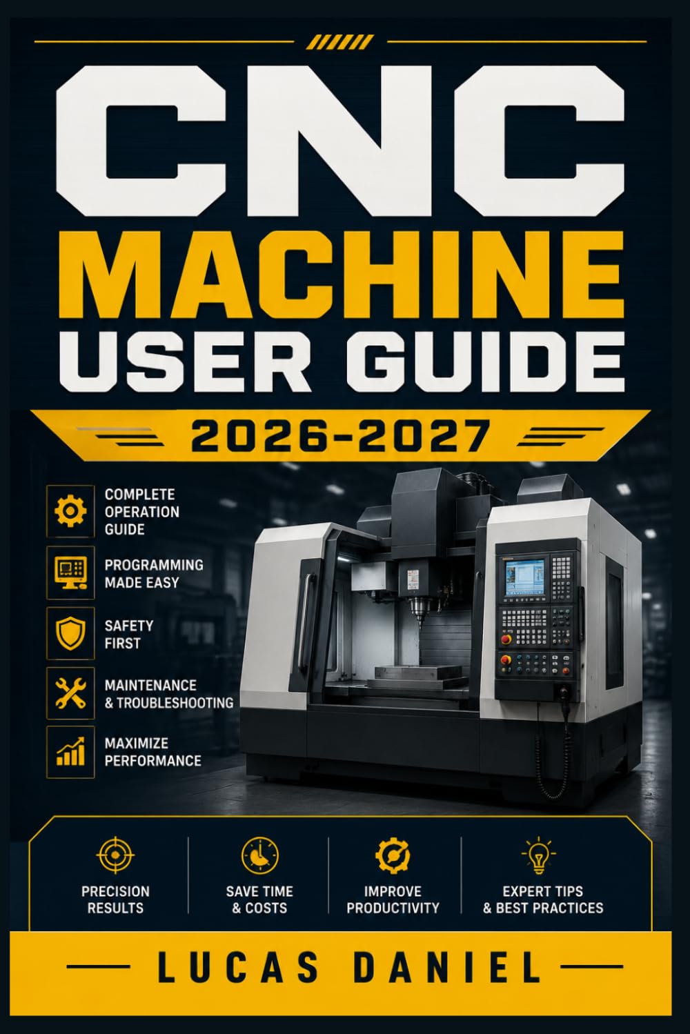 CNC MACHINE USER GUIDE 2026–2027: The Complete Step-by-Step Handbook for Beginners to Advanced Machinists — Mastering Setup, Programming, Safety, Precision Cutting, and Troubleshooting