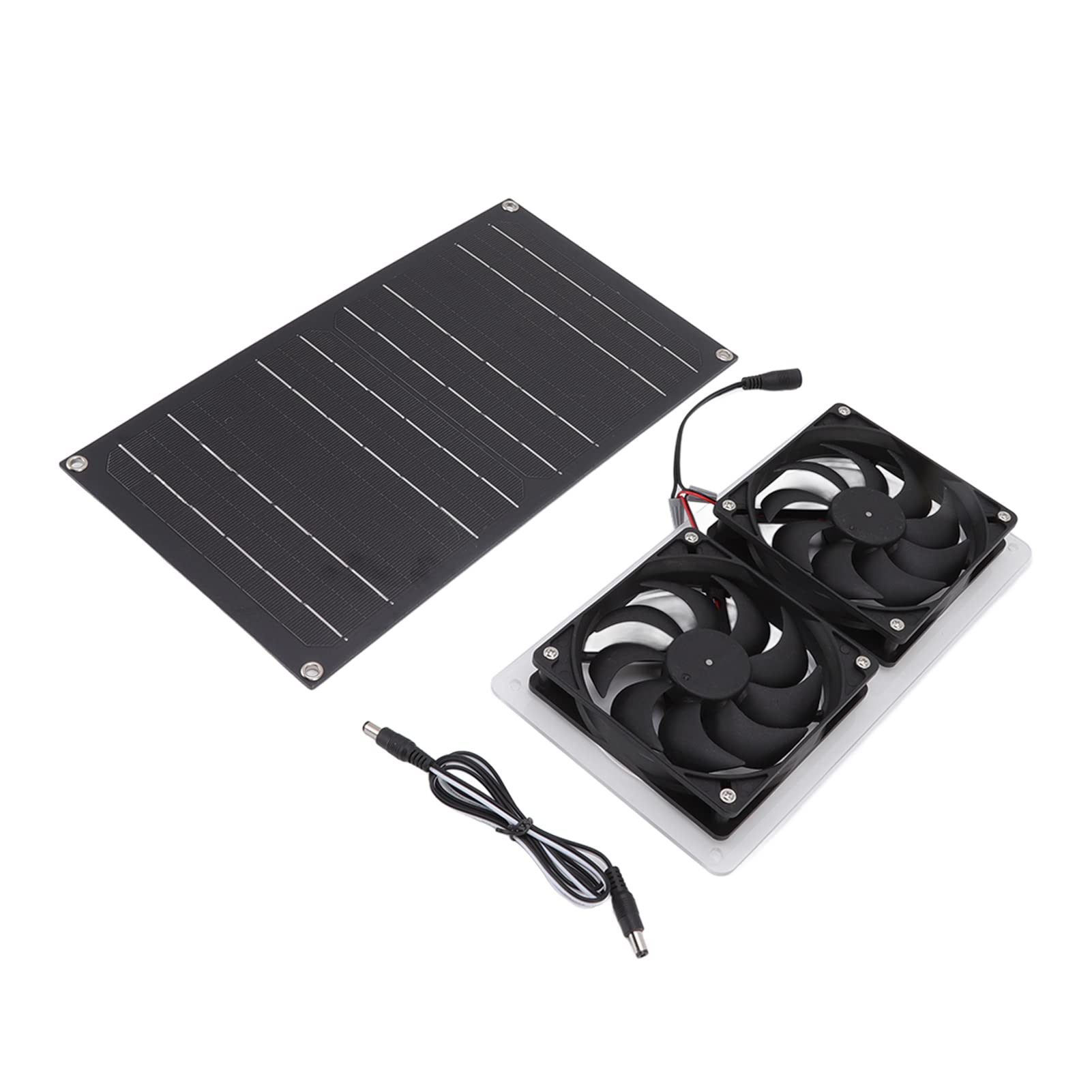 Pannello Solare da 100 W con Ventola Ad Energia Solare Kit Ventola Senza Spazzola per Cuccia, Serra, Progetto di Ventilazione di Raffreddamento Fai-da-te